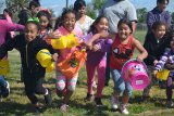 No holding back these youngsters at Saturday morning's third annual Kings Lions Stratford Easter Egg Hunt held on the grounds of Stratford School.